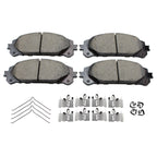 Set of 4 Akebono ProACT Front Ceramic Brake Pads for RX350 RX450h Highlander Sienna (2007–2022)