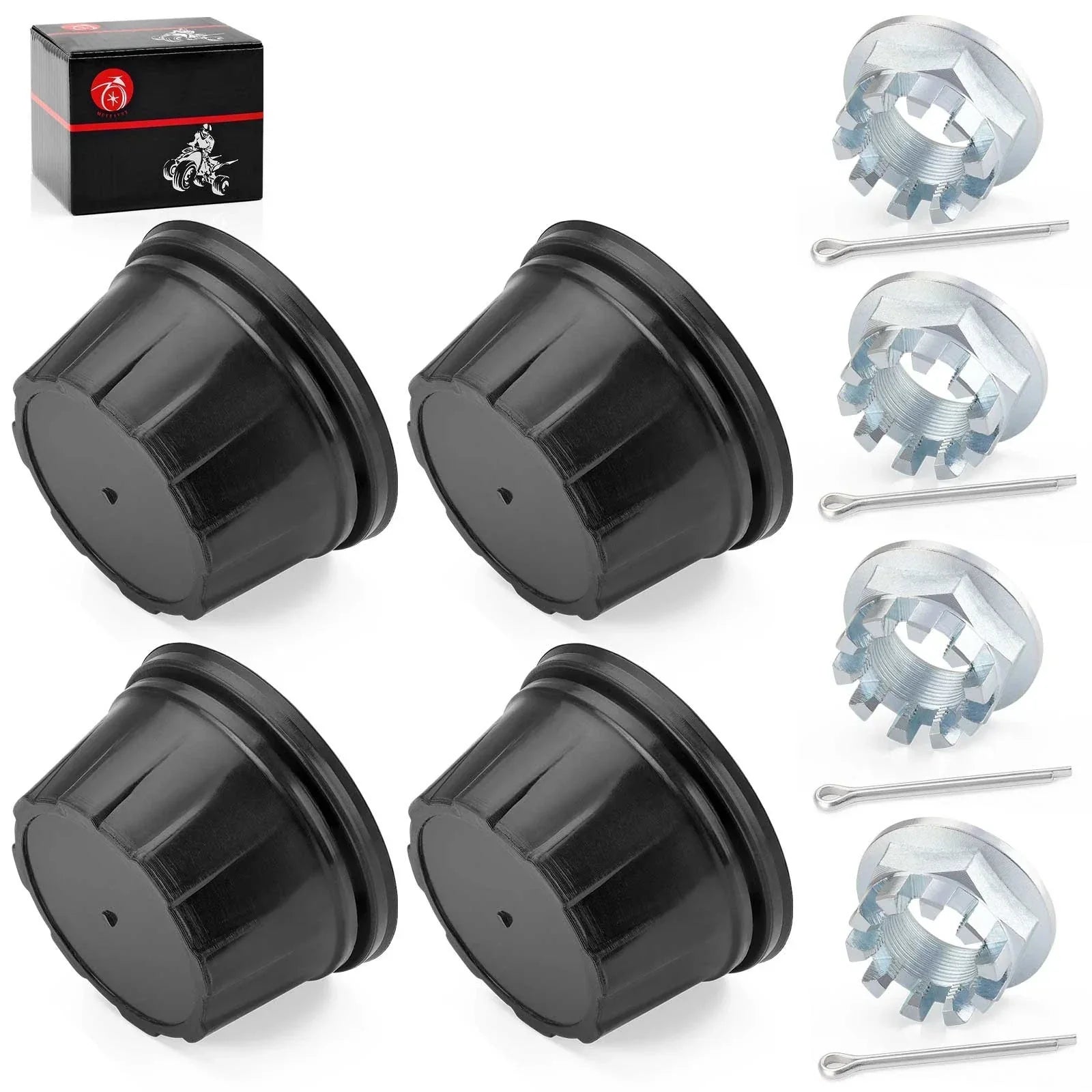 4x Wheel Center Cap w/ Nut for Honda Rancher 420 (2015–2024)