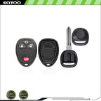 Remote Car Fob + Key for Chevrolet HHR (2006–2011) KOBGT04A