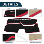 Dashboard Cover Mat for Honda Freed GB5/6/7/8 (2016–2024) Black Red