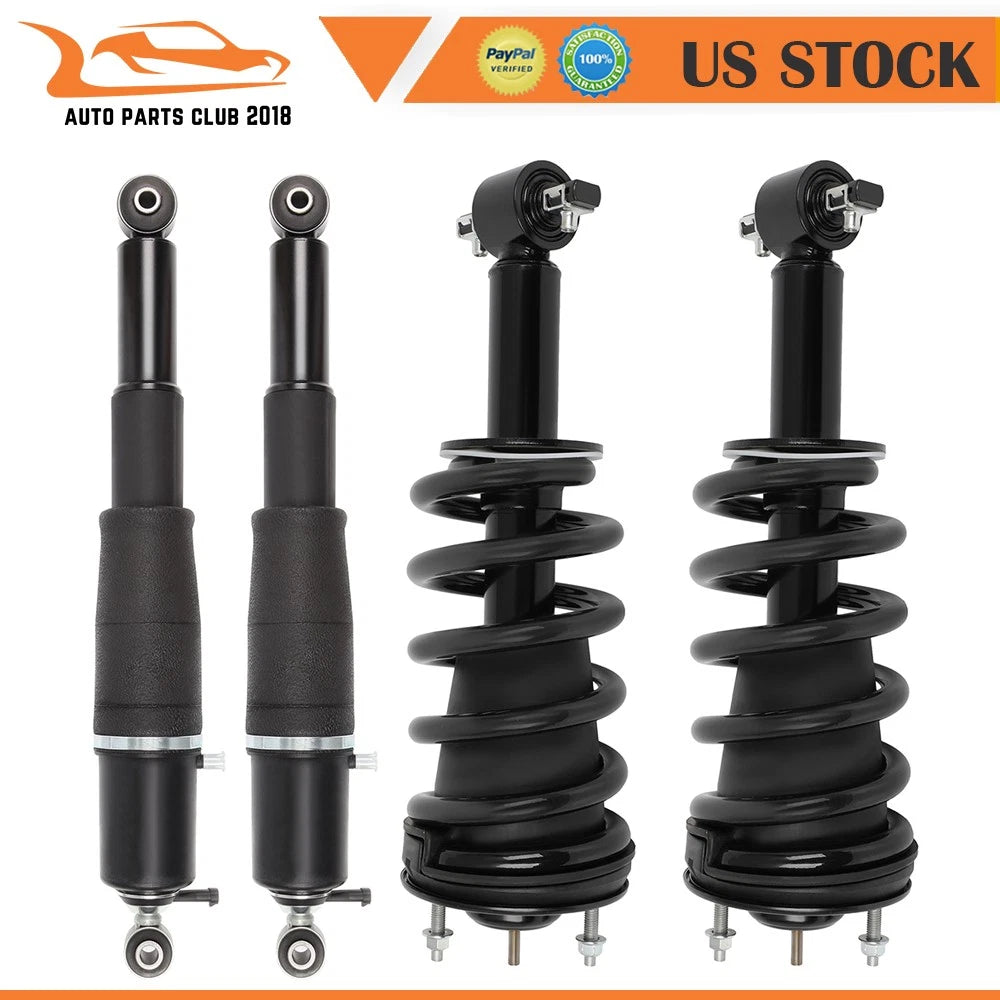 Set of 4 Air Suspension Strut Shocks for Escalade, Avalanche, Suburban, Tahoe (2002–2014)