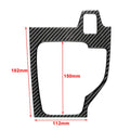 Carbon Fiber Black Gear Shift Panel Cover for Mazda 3 Axela (2017-2018)