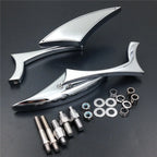Chrome Rear View Side Mirrors for Suzuki Hayabusa GSX Boulevard Intruder