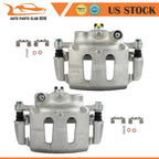 Front Pair Brake Calipers for Nissan Frontier I4 2.4L (1998–2004) w/ Bracket