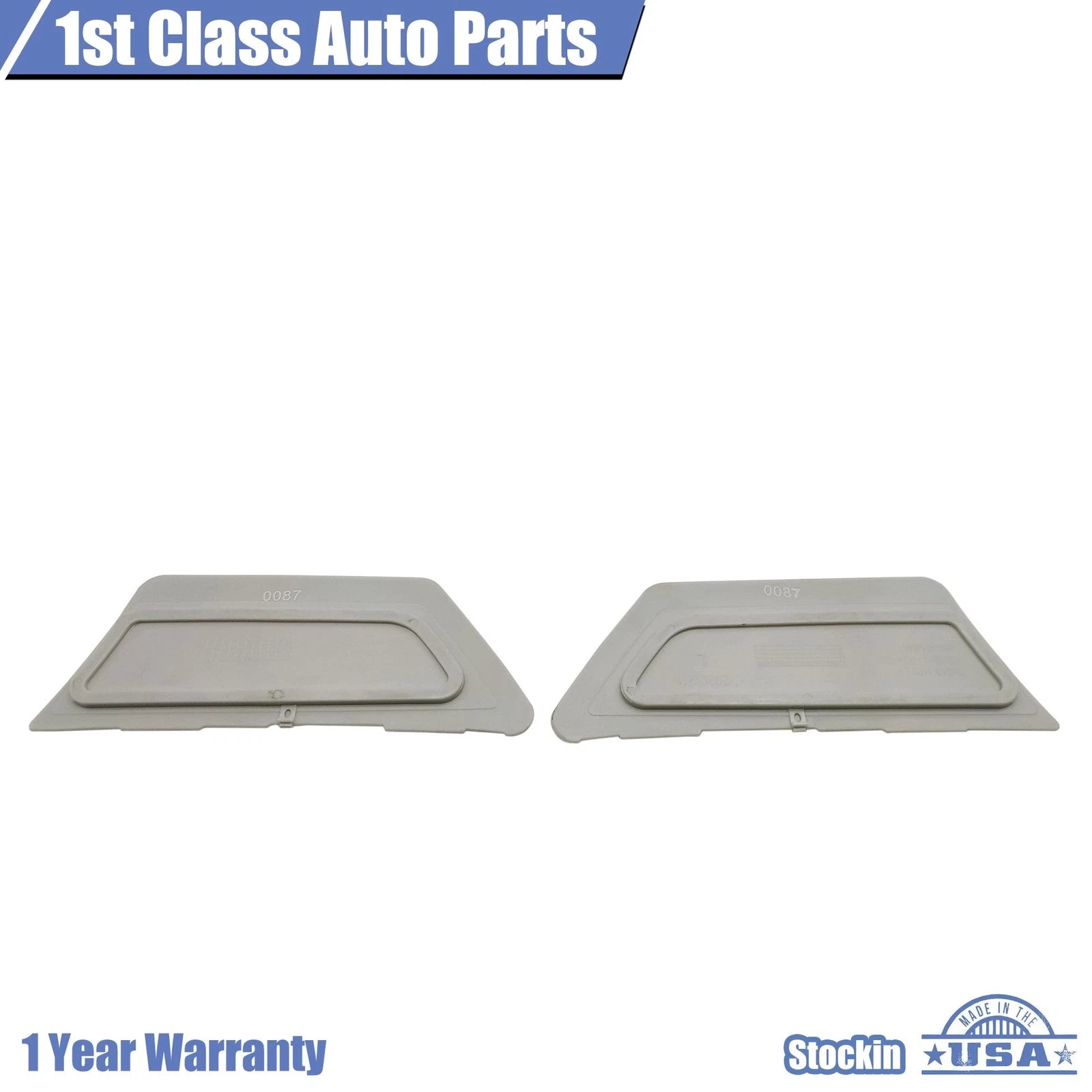 2X Front Bumper Reflector Side Marker Light Pair Clear for Audi A4 S4 (2017–2018)