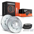 Front Brake Rotors & Ceramic Pads for Toyota RAV4 (2006–2018)