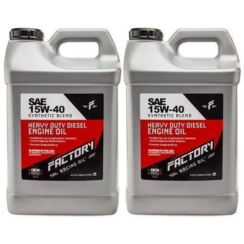 5 Gallon Factory Racing Oil SAE 15W-40 Synthetic Blend Diesel API CK-4
