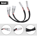 Motorcycle Turn Signal Cable Adapter Connector for Honda  2 x Pcs