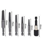 6Pcs Stud Screw Extractor Remover Set for Broken Damaged Pipes & Bolts
