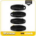 Set of 4 Black Door Handles for Hyundai Santa Fe (2001–2006)