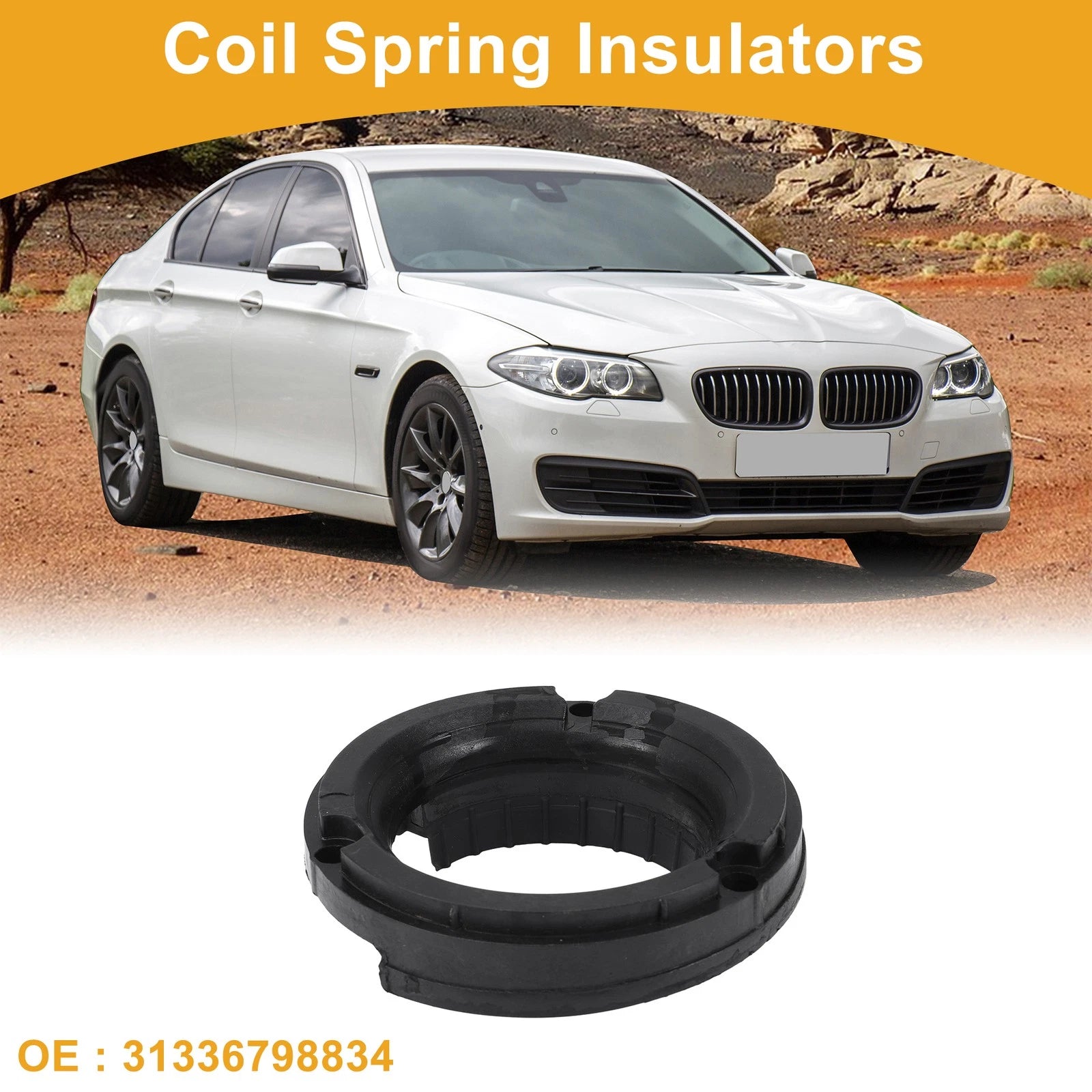 Upper Coil Spring Insulator No. 31336798834 for BMW 750i (2009–2015) Rubber