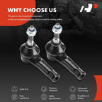 2X Front Outer Side Tie Rod End for Buick Encore Chevy Trax (2013-2022)
