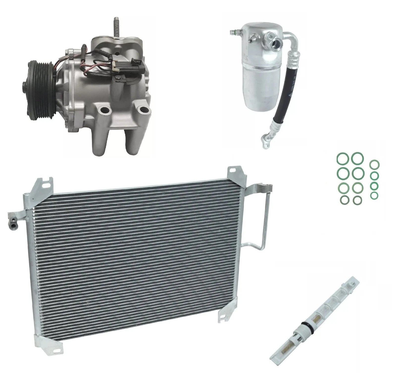 AC Compressor Kit With Condenser for Oldsmobile Bravada 4.2L (2003–2004)