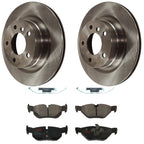 Set of 2 Brake Disc and Pad Kits for BMW 328 325 Coupe