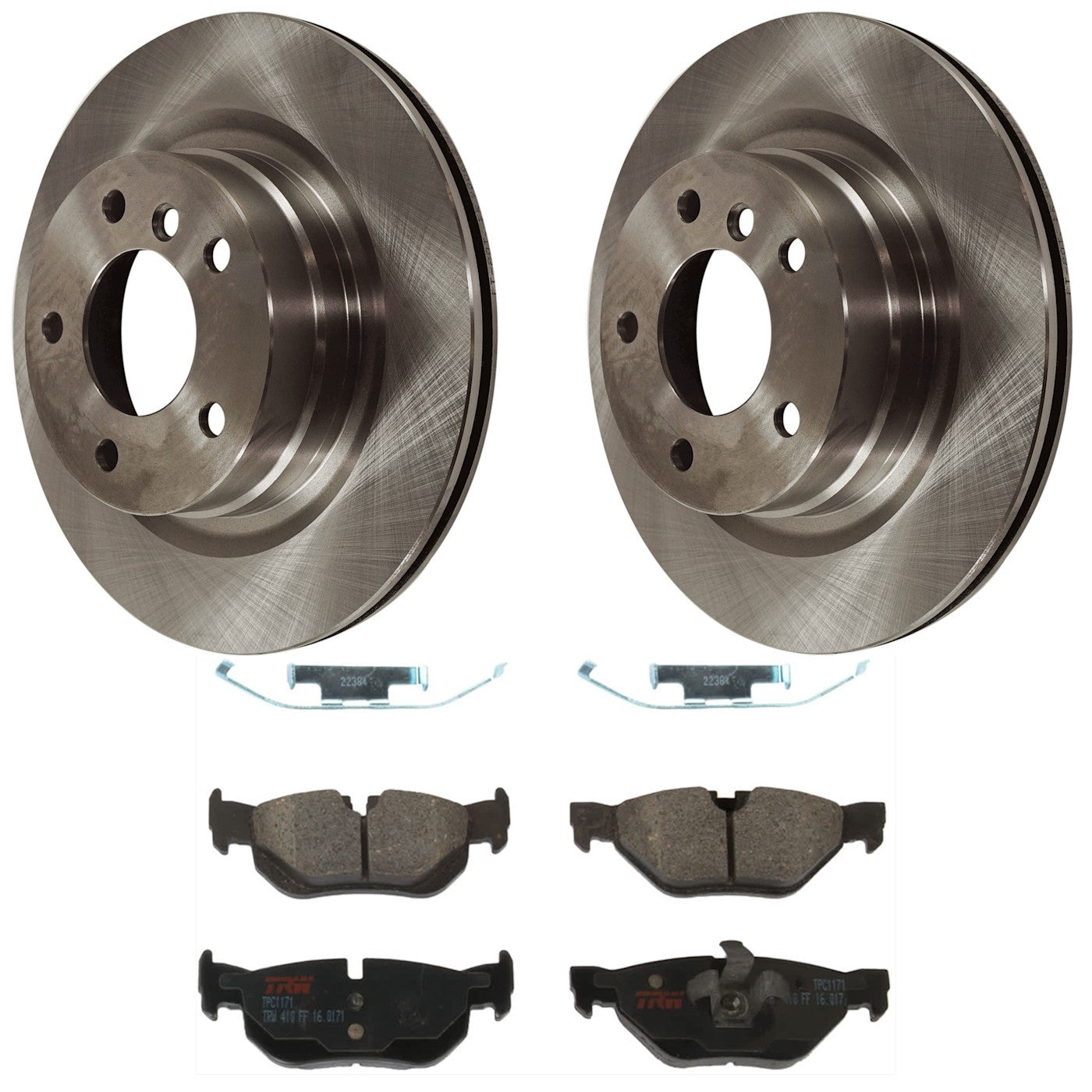 Set of 2 Brake Disc and Pad Kits for BMW 328 325 Coupe
