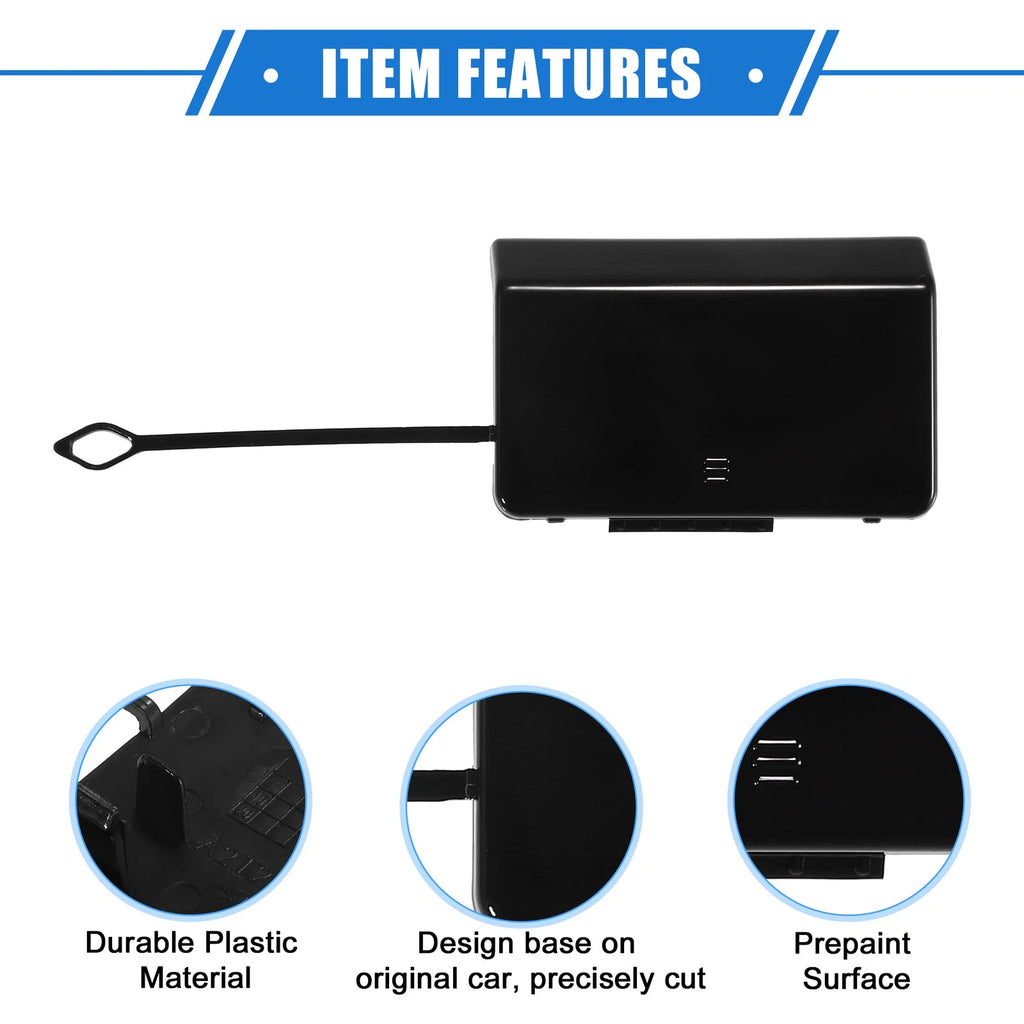 Tow Hook Eye Hole Cap for Mercedes-Benz E550 (2010–2013) Black