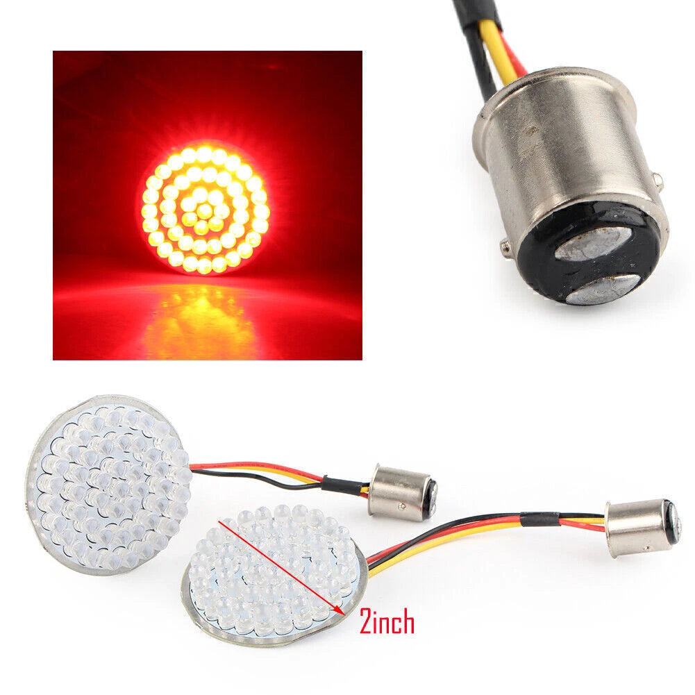 2X LED Rear Turn Signal Lights 1157 for Harley Touring