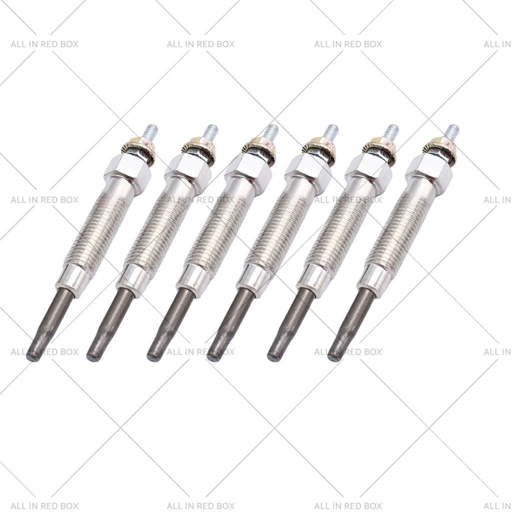 6X Glow Plugs for Mitsubishi Triton MK L200 K77T (1996–2006) 2.8L 4M40