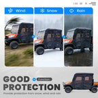 Cab Assembly Soft Door Rear Window Roof Combo for Kubota RTV (2016–2023)