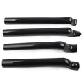 Black Rear Swingarm Tube Covers for Harley Heritage Softail Classic (2000–2017)