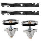 2X Mower Deck Spindle w/2 Blade for Cub Cadet Craftsman Z5400 Mustang Z46