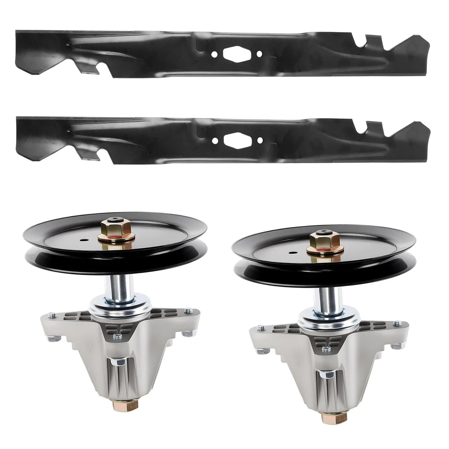 2X Mower Deck Spindle w/2 Blade for Cub Cadet Craftsman Z5400 Mustang Z46