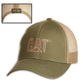 Caterpillar Olive Green Hat with Tan Mesh Overlay (Est. 1925)
