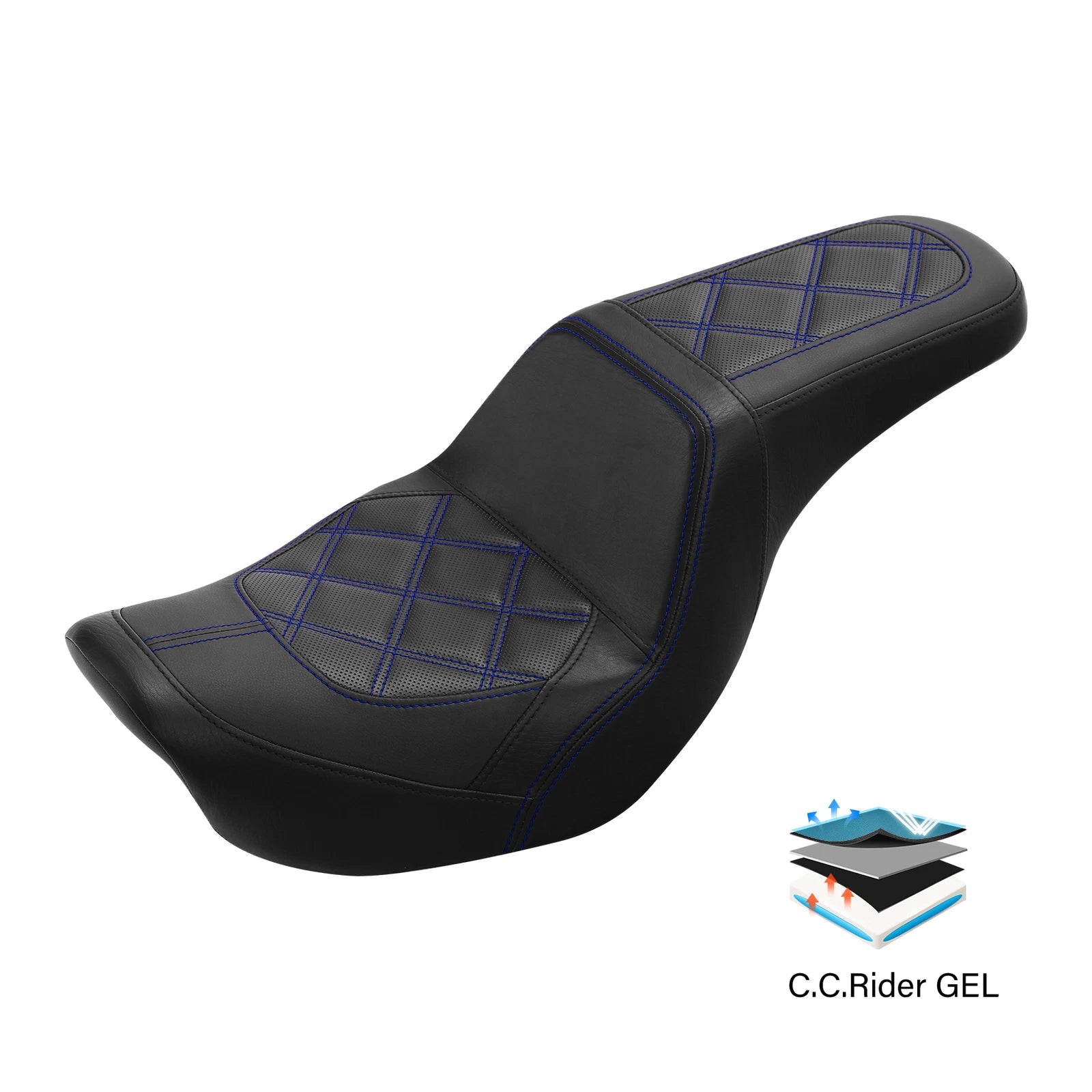 Gel Seat for Harley Low Rider, Street Bob, Fat Bob (2006–2017)