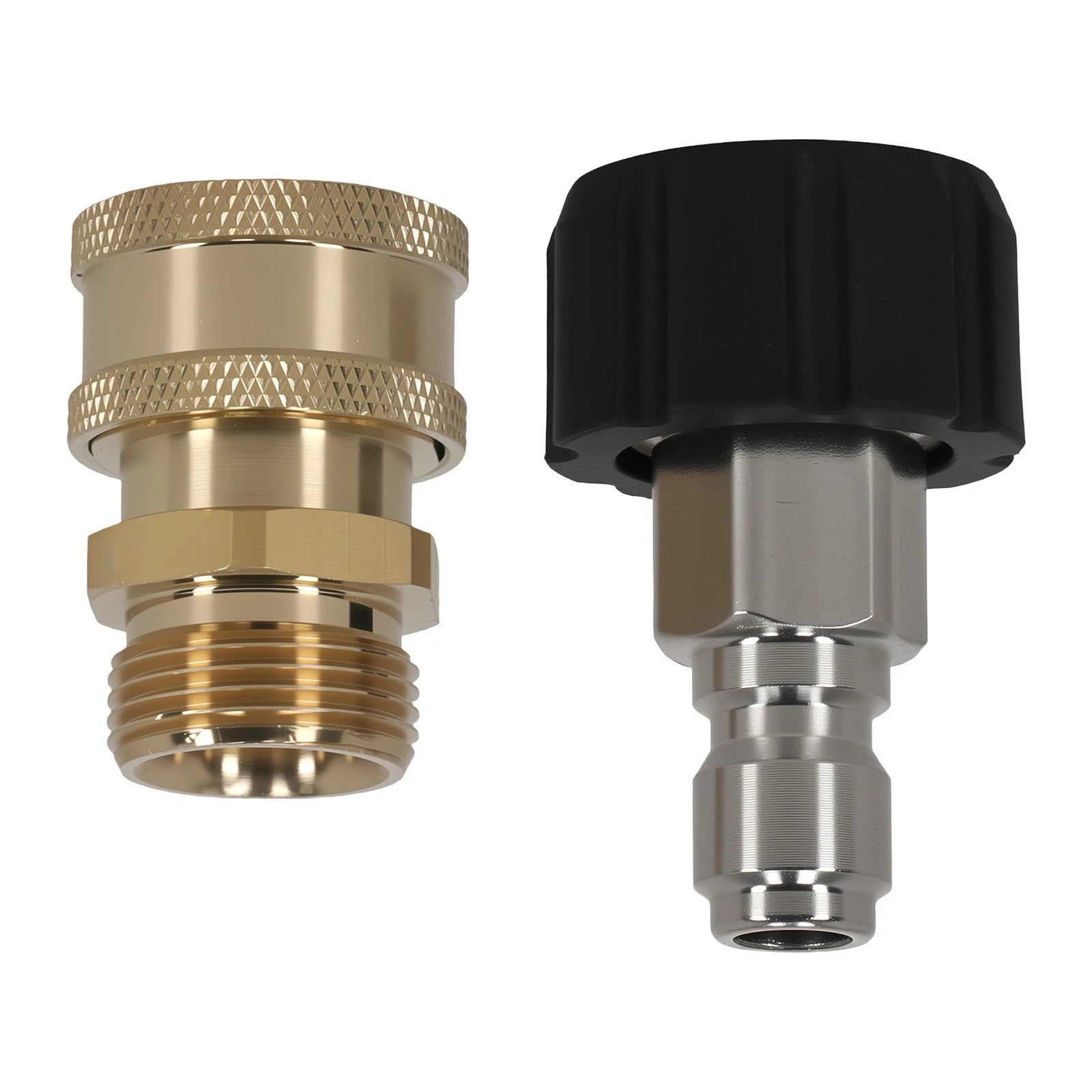 2X Brass Quick Connect Fitting M22-14mm to 3/8" for High Pressure Washer (5000PSI)