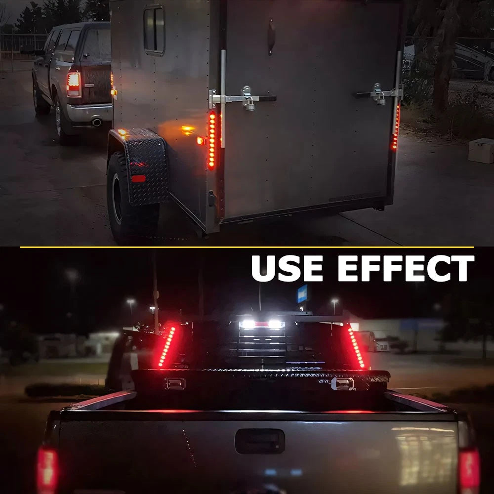 2X 16" LED Light Bar for Truck Trailer (Stop Turn Tail Brake Lights)