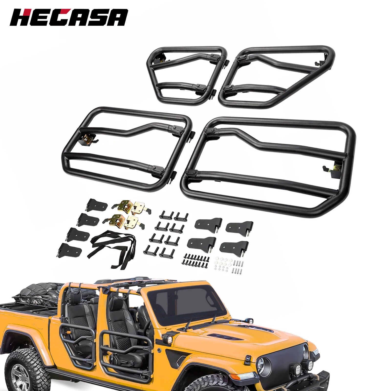 Tube Doors for Jeep Wrangler JL Gladiator 4DR (2018–2024)