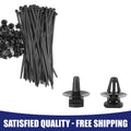 Set of 50 Car Clip Retainer Fasteners with Cable Tie for Audi VW Skoda