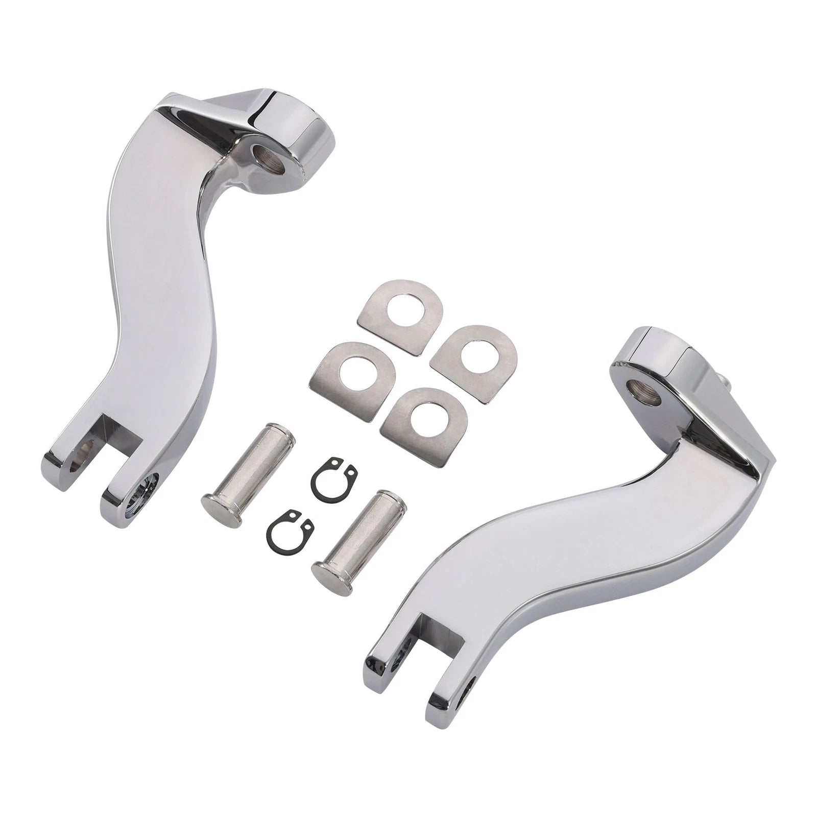 Chrome Passenger Footpeg Mount Bracket for Harley Road Glide (1993–2025)
