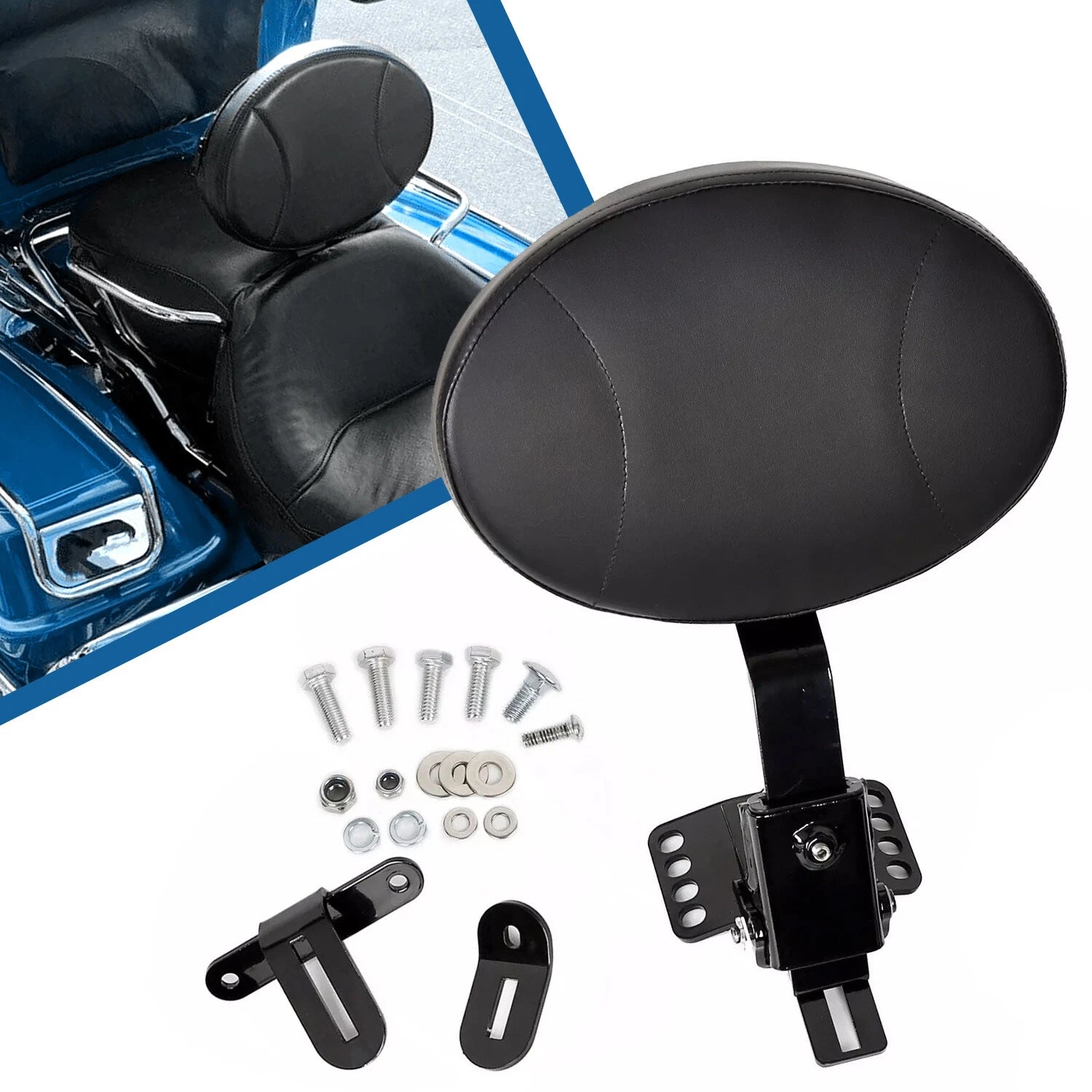 Backrest Pad Mount for Harley Touring Road Glide (1997–2024)