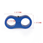 Set of 4 Braided Hose Separator Clamps for Automotive Oil Lines