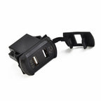 Dual USB Rocker Switch Panel Socket for Car Boat (12V 24V)