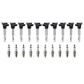 Set of 10 Ignition Coils & NGK Iridium IX Spark Plugs for Audi RS5 (2013–2015)
