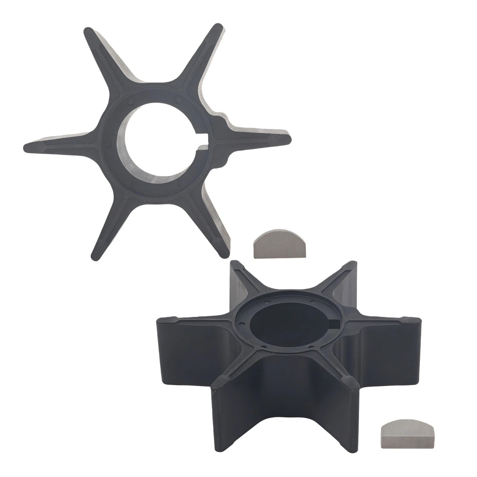 Water Pump Impeller & Key for Suzuki Outboard 50-85 HP (17461-95300)