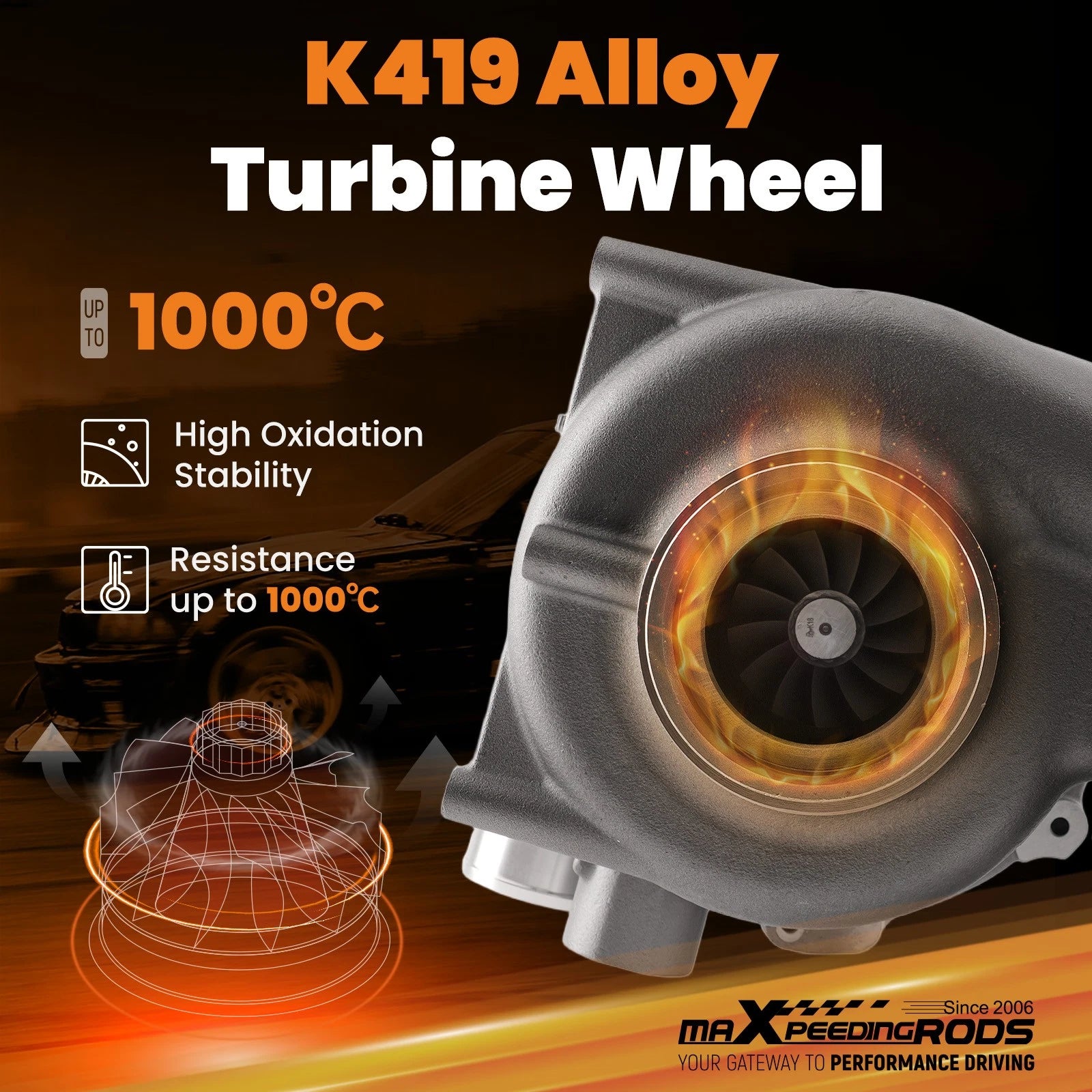 Upgraded Billet Turbo for GMC Savana Sierra 2500 3500 4500 (2004–2010)