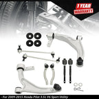Set of 4 Front Lower Control Arms Tie Rods for Honda Pilot (2009–2015)