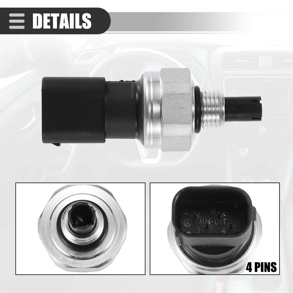 A/C Pressure Transducer Valve for Mercedes-Benz C230 (2002–2005) Metal Black