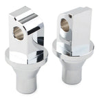 Chrome Front/Rear Tapered Foot Peg Adapters for Yamaha, Honda, VTX, Suzuki