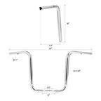 16" Chrome Ape Hanger Handlebar for Harley Softail FXST Sportster