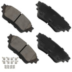 Set of 4 Rear Ceramic Brake Pads for Nissan Altima (2019)