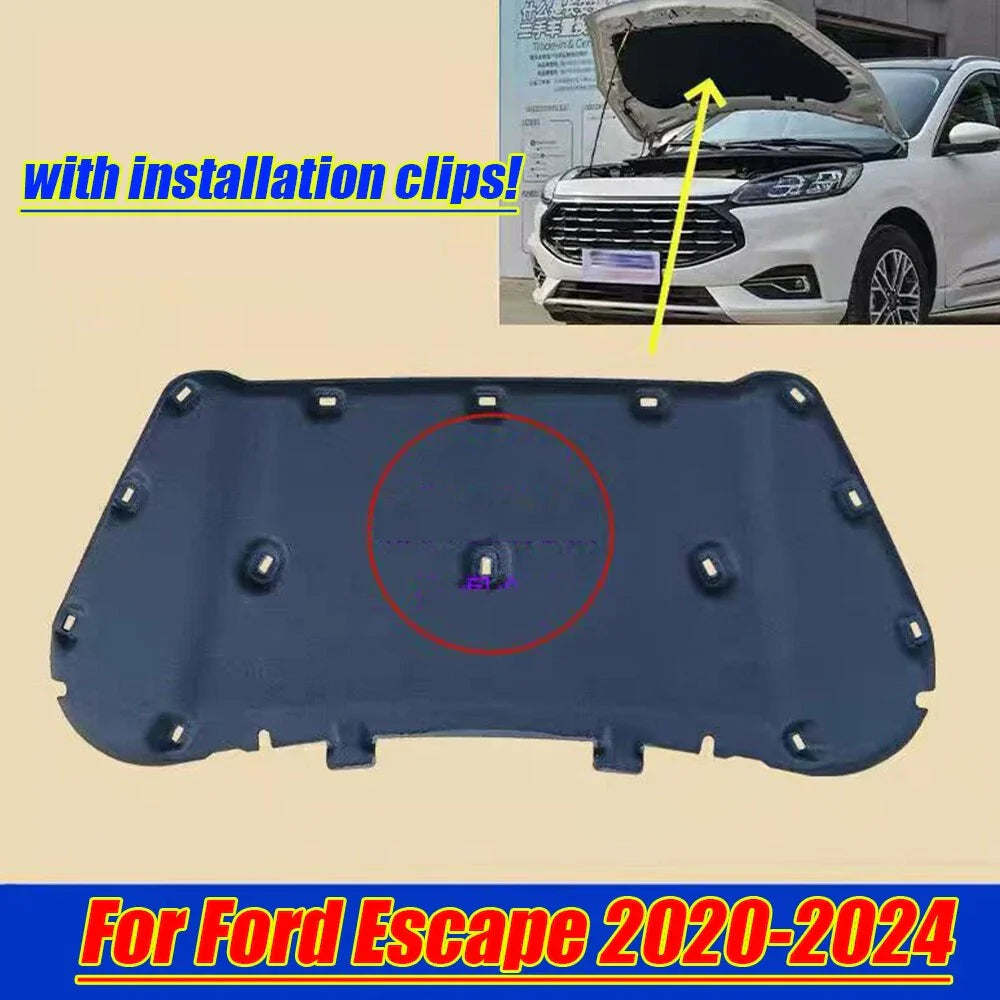 Engine Hood Insulation Pad Heat Shield Sound Mat for Ford Escape (2020–2024)