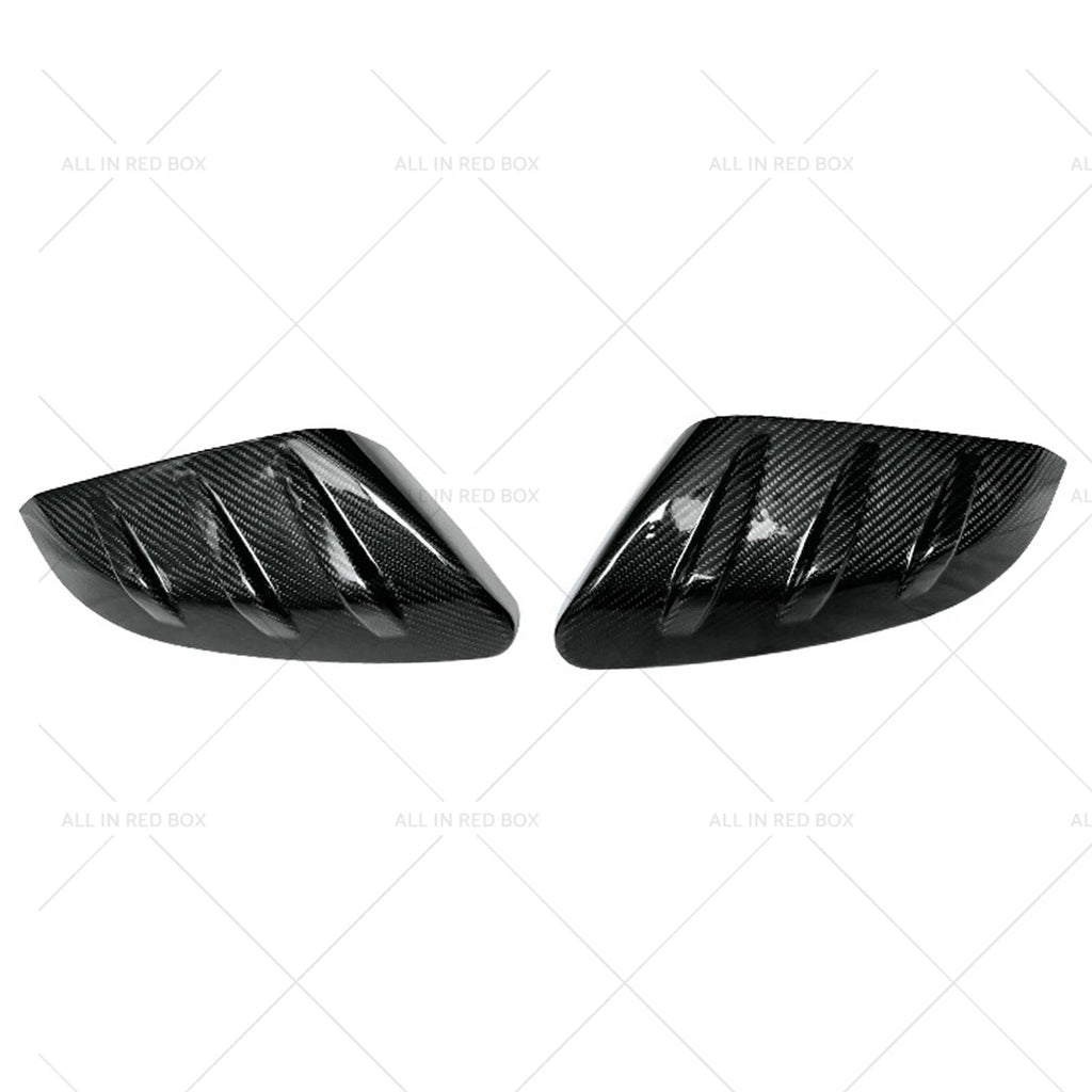 2X Carbon Fiber Side Mirror Cover Caps for Honda Civic (2016–2021)