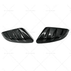 2X Carbon Fiber Side Mirror Cover Caps for Honda Civic (2016–2021)