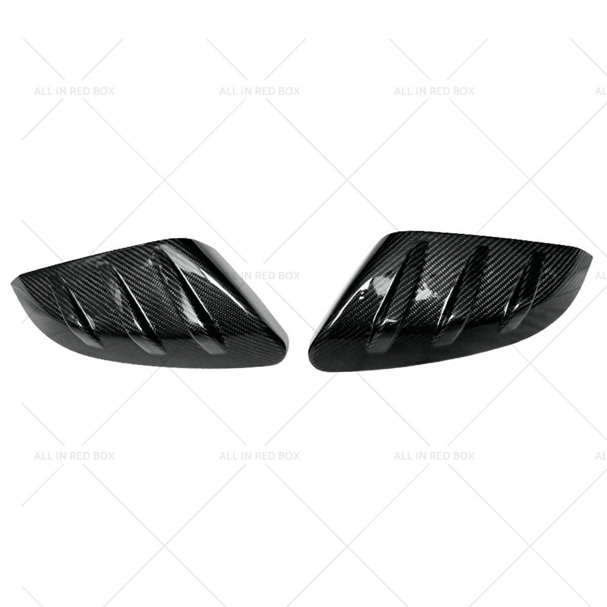 2X Carbon Fiber Side Mirror Cover Caps for Honda Civic (2016–2021)