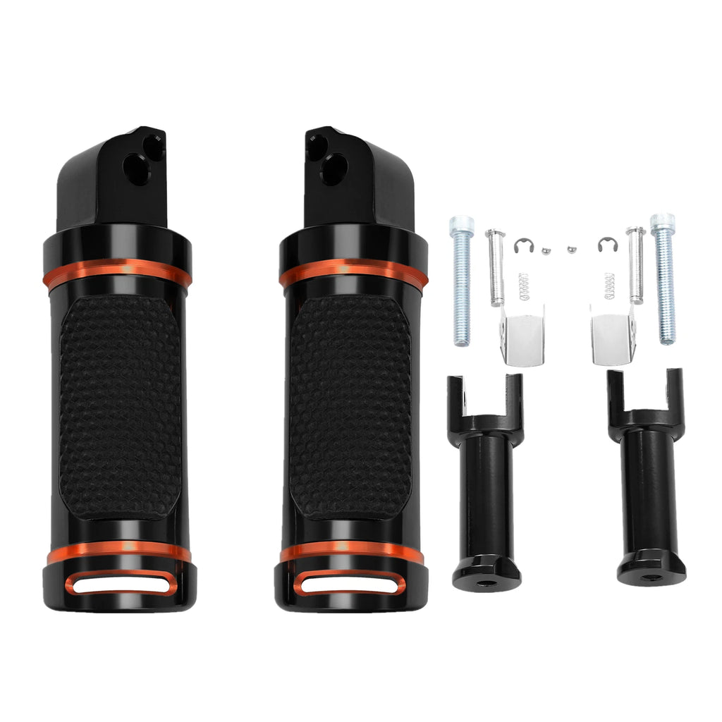 Passenger Footpegs with Bracket for Harley Softail Street Bob Low Rider (2018–2023)