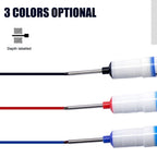 Set of 3 Marker Pens - Black, Blue, Red